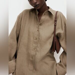 Oversized linen shirt small
